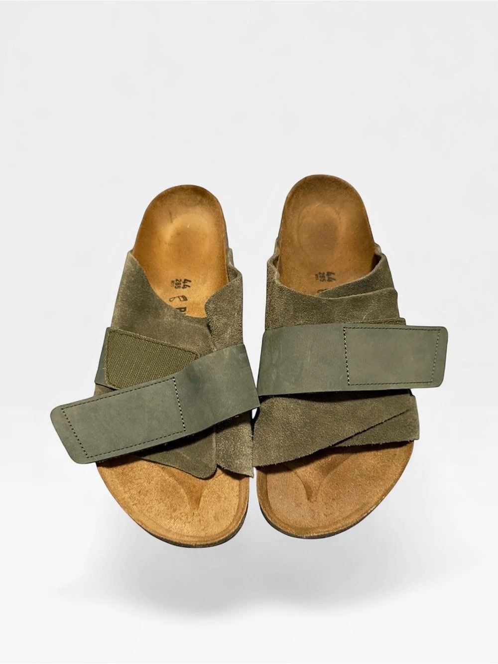 Birkenstock Kyoto Suede & Nubuck Slides – Thyme Green – Size EU 44 / US Men's 11